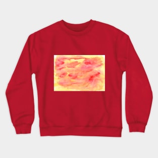 Watercolor background colored, yellow and red. Art decoration, sketch. Illustration hand drawn modern Crewneck Sweatshirt